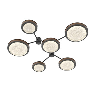 Iris 6-Piece Hub and Spoke Round (1289|SMB0103-H6-MB-GL-L1-L01)