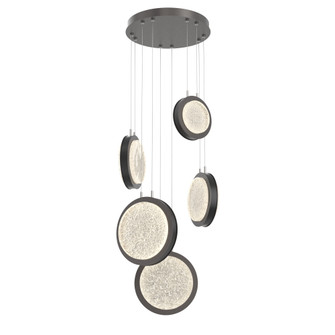 Iris 5-Piece Multi-pendant (1289|CHB0103-05-GP-GL-CA1-L1-MB)