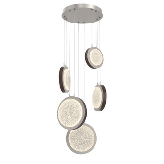 Iris 5-Piece Multi-pendant (1289|CHB0103-05-BS-GL-CA1-L3-L02)