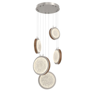 Iris 5-Piece Multi-pendant (1289|CHB0103-05-BS-GL-CA1-L3-L01)