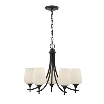 Octave 5-Light Chandelier in Matte Black (128|1-6032-5-BK)