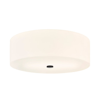 Classic 24'' 5-Light Acrylic Flush-Mount (254|ACR-9732-OPAL-MBLK)