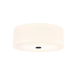 Classic 18'' 4-Light Acrylic Flush-Mount (254|ACR-9731-OPAL-MBLK)