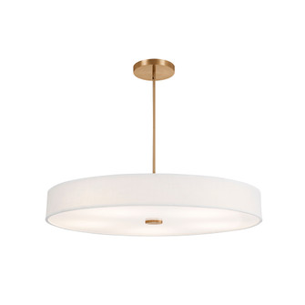 Genova 48'' LED Low-Profile Drum Pendant (254|FAB-9317-WHTE-BRSS)
