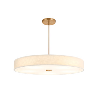 Genova 48'' LED Low-Profile Drum Pendant (254|FAB-9317-CREM-BRSS)