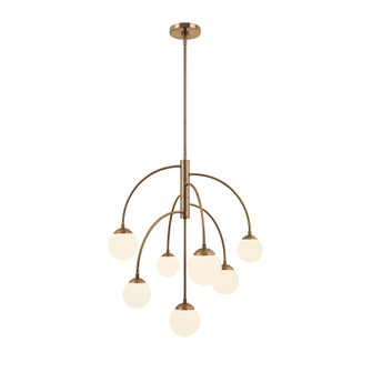Noho 25'' 7-Downlight Chandelier (254|FSN-9013-ETCH-BRSS)