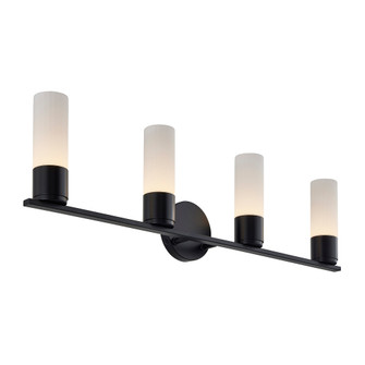 Cellini LED ADA 4-Light Bath Bar (254|FSN-8374-OPAL-MBLK)