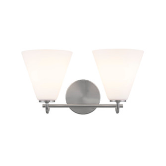 Pavia 2-Light Bath Bar (254|FSN-8362-OPAL-NCKL)