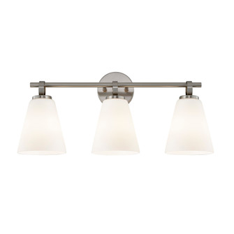 Bolzano 3-Light Bath Bar (254|FSN-8343-OPAL-NCKL)