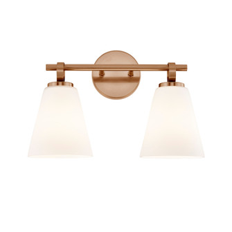 Bolzano 2-Light Bath Bar (254|FSN-8342-OPAL-BRSS)