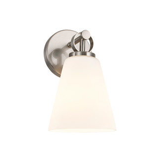 Bolzano 1-Light Wall Sconce (254|FSN-8341-OPAL-NCKL)