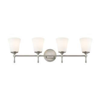 Tulsi 4-Light Bath Bar (254|FSN-8314-OPAL-NCKL)