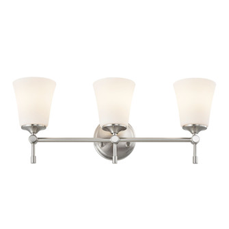 Tulsi 3-Light Bath Bar (254|FSN-8313-OPAL-NCKL)