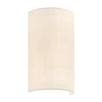 Classic 13'' ADA Large Cylinder Fabric Wall Sconce (254|FAB-5265-CREM)