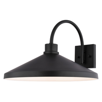 Highland Park 17-in. W Outdoor Wall Light Matte Black and White (51|T0803)