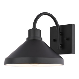 Highland Park 9-in. W Outdoor Wall Light Matte Black and White (51|T0801)