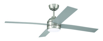 Kelsey 52'' 4-Blade Ceiling Fan in Brushed Polished Nickel w/ Brushed Nickel; Integrated Light Ki (20|KLS52BNK4)