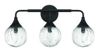Reflection 3 Light Vanity in Flat Black (20|61203-FB)