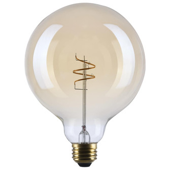 5.5W G40 LED 90CRI 2000K 500LM E26 Glass Clear Amber Coil Filament Dimmable 1 Pack (27|S14215)