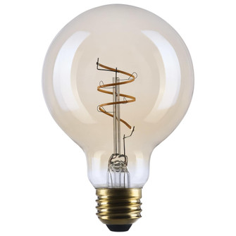 5.5W G25 LED 90CRI 2000K 500LM E26 Glass Clear Amber Coil Filament Dimmable 1 Pack (27|S14211)