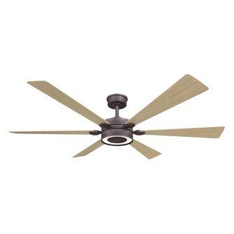 Brenix 60'' 5CCT LED Smart Ceiling Fan (39|F773L-DB/WTO)