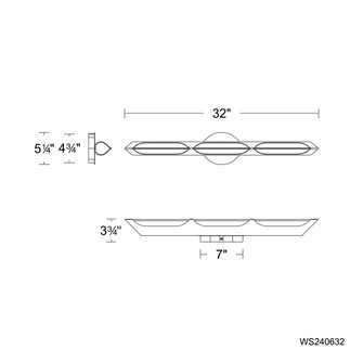 Hadleigh Bath Vanity Light (3612|WS240632-TWA-AB)