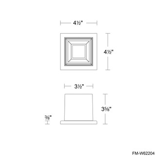 SQUAT 4IN OUTDOOR FLUSH MOUNT 3CCT 3000K (3612|FM-W62204-30-WT)