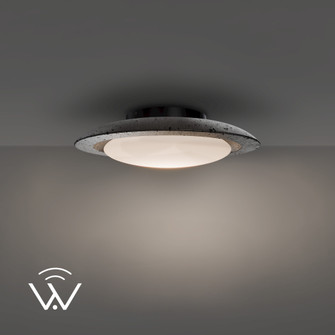 SATURNO 20IN FLUSH MOUNT 3000K (3612|FM264620-TWA-BV/BK)