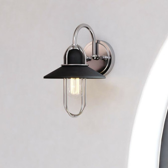 Galena 1 Light Vanity Matte Black and Satin Nickel (51|W0401R)