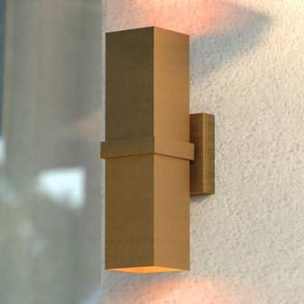 Lavage 14-in. H 2 Light Outdoor Wall Light Honeycomb Gold (51|T0824)