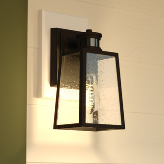 Sutton 12.25-in. H Outdoor Motion Sensor Wall Light Matte Black (51|T0812)