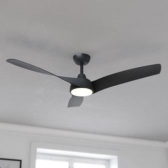 Crest Hill 56-in. LED Ceiling Fan Matte Black (51|F0145)