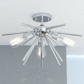 Estelle 17-in Semi Flush Ceiling Light Polished Nickel (51|C0163R)