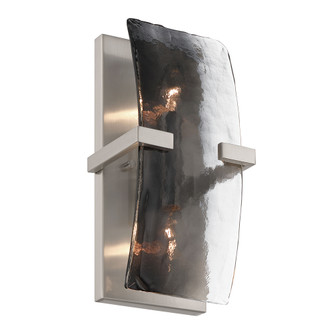Yep by Golden Lighting Aenon 2-light Wall Sconce in Pewter with Smokey Water Glass (36|3164-WSC PW-SWG)