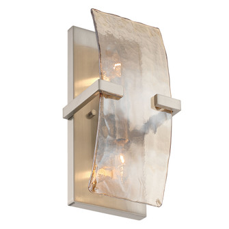 Yep by Golden Lighting Aenon 2-light Wall Sconce in Pewter with Amber Water Glass (36|3164-WSC PW-AWG)