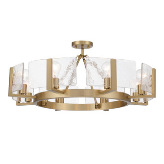 Yep by Golden Lighting Aenon 8-Light Semi-Flush Mount in Brushed Champagne Brass (36|3164-8SF BCB-HWG)