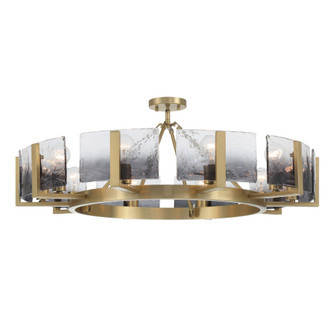 Yep by Golden Lighting Aenon 10-light Semi-Flush Mount in Brushed Champagne Brass (36|3164-10SF BCB-SWG)