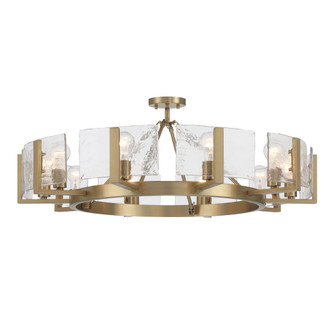 Yep by Golden Lighting Aenon 10-light Semi-Flush Mount in Brushed Champagne Brass (36|3164-10SF BCB-HWG)