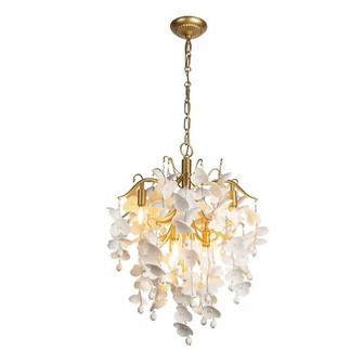 Lunaria Chandelier - Small - (22L x 22W x 24H) - Siena Gold - 120VV - 6LT - E12 - Candelabra - UL (5578|H26120R-22)