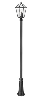 3 Light Outdoor Post Mount Fixture (276|579PHBR-5011P-BK)