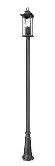 4 Light Outdoor Post Mounted Fixture (276|5017PHBR-5011P-BK)