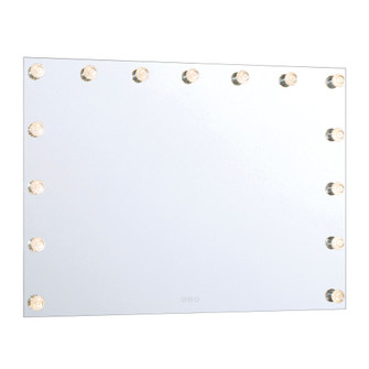 Yep by Golden Lighting Starlight Integrated LED 48in Mirror with Crystal Diffusers (36|8195-48M WHT-C)