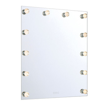 Yep by Golden Lighting Starlight Integrated LED 30in Mirror with Crystal Diffusers (36|8195-30M WHT-C)