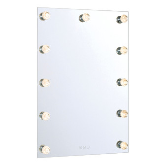 Yep by Golden Lighting Starlight Integrated LED 24in Mirror with Crystal Diffusers (36|8195-24M WHT-C)