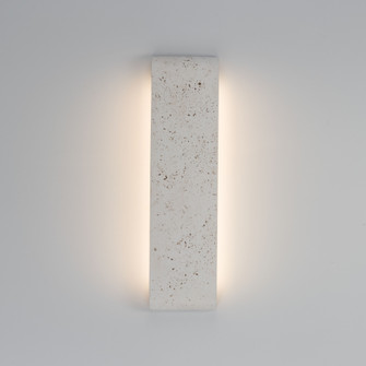 Golden Lighting Stela Integrated LED 24in Outdoor Wall in White Travertine (36|7280-OWL24 WT)