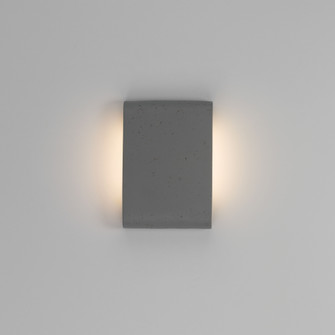 Golden Lighting Stela Integrated LED 9in Outdoor Wall in Gray Travertine (36|7280-OWL9 GT)