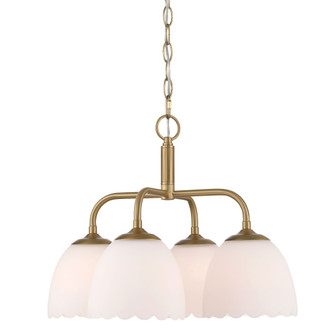Golden Lighting Dorinda 4-light Pendant in Brushed Champagne Brass (36|6954-4P BCB-OP)