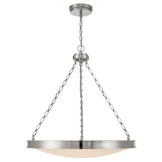 Golden Lighting Cameron Integrated LED 30in Pendant in Polished Nickel with Etched Glass (36|1700-30 PN-EG)
