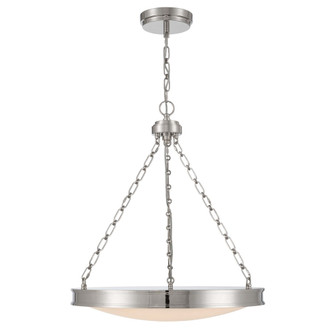 Golden Lighting Cameron Integrated LED 24in Pendant in Polished Nickel with Etched Glass (36|1700-24 PN-EG)