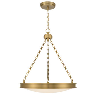Golden Lighting Cameron Integrated LED 24in Pendant in Brushed Champagne Brass with Etched Glass (36|1700-24 BCB-EG)